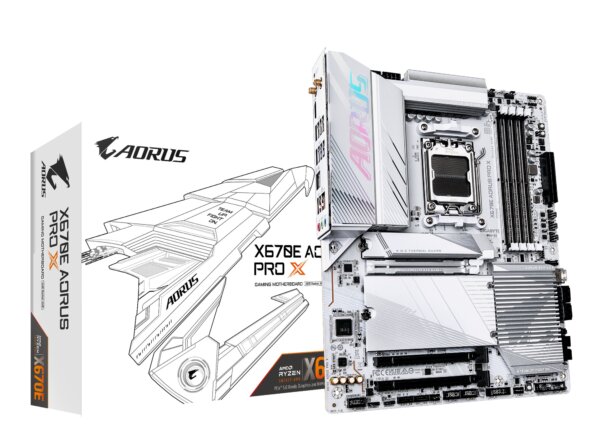 GIGABYTE X670E AORUS PRO X オールホワイトATXマザーボード｜X670E AORUS PRO X