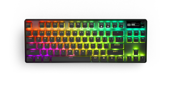 SteelSeries 64865 Apex Pro TKL WL (2023) US テンキーレスeスポーツキーボード ブラック｜64865