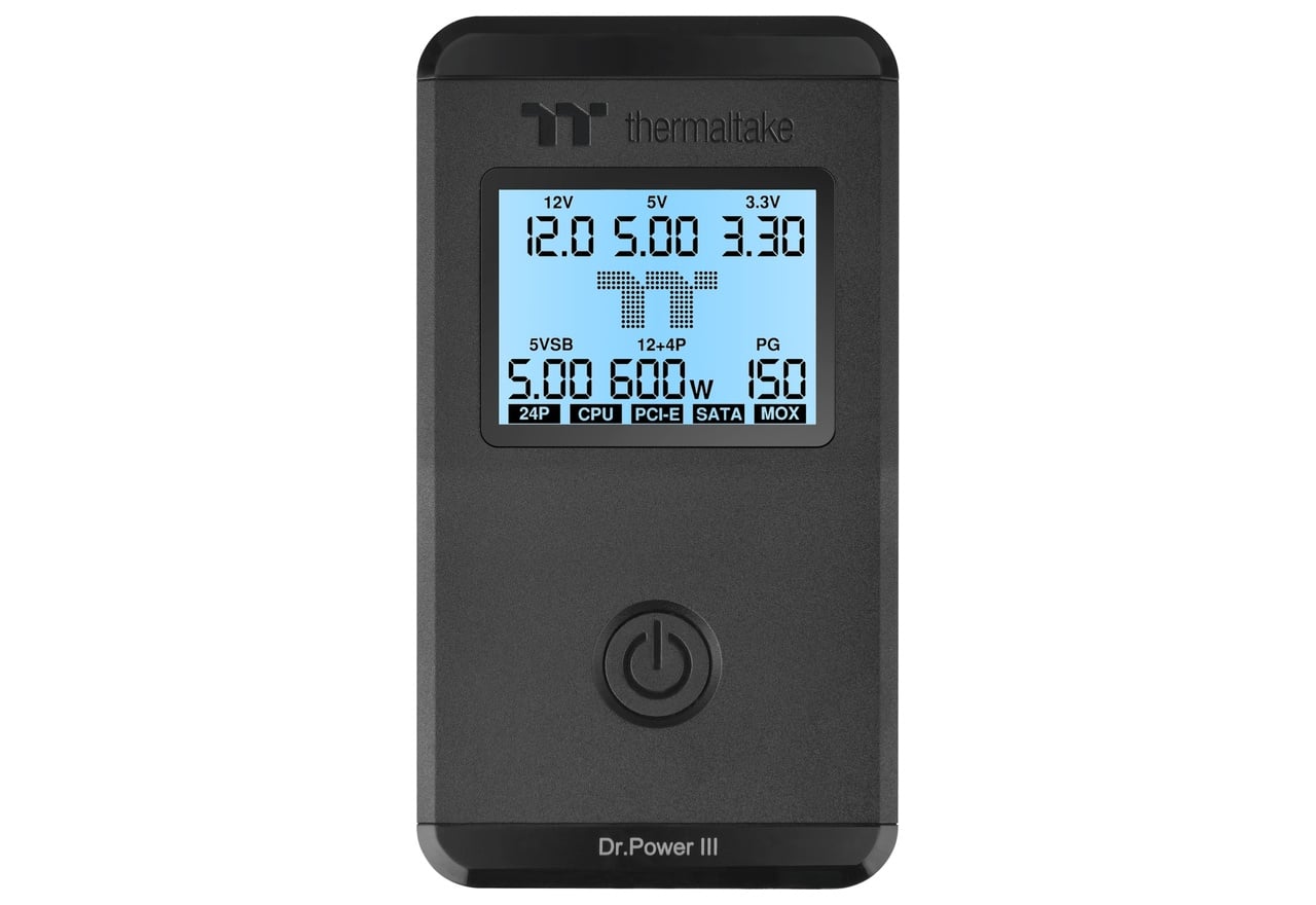 Thermaltake Dr. Power III (Power Supply Tester) ATX 3.1対応 電源テスター｜AC-069-OO1NAN-A1