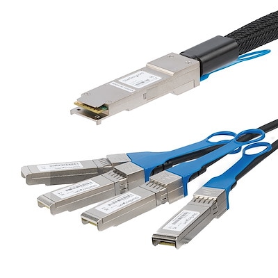 StarTech QSFP+ DAC Twinax ブレークアウトケーブル 5m Cisco製QSFP-4SFP10G-CU5M互換 40GbE｜QSFP4SFP10C5