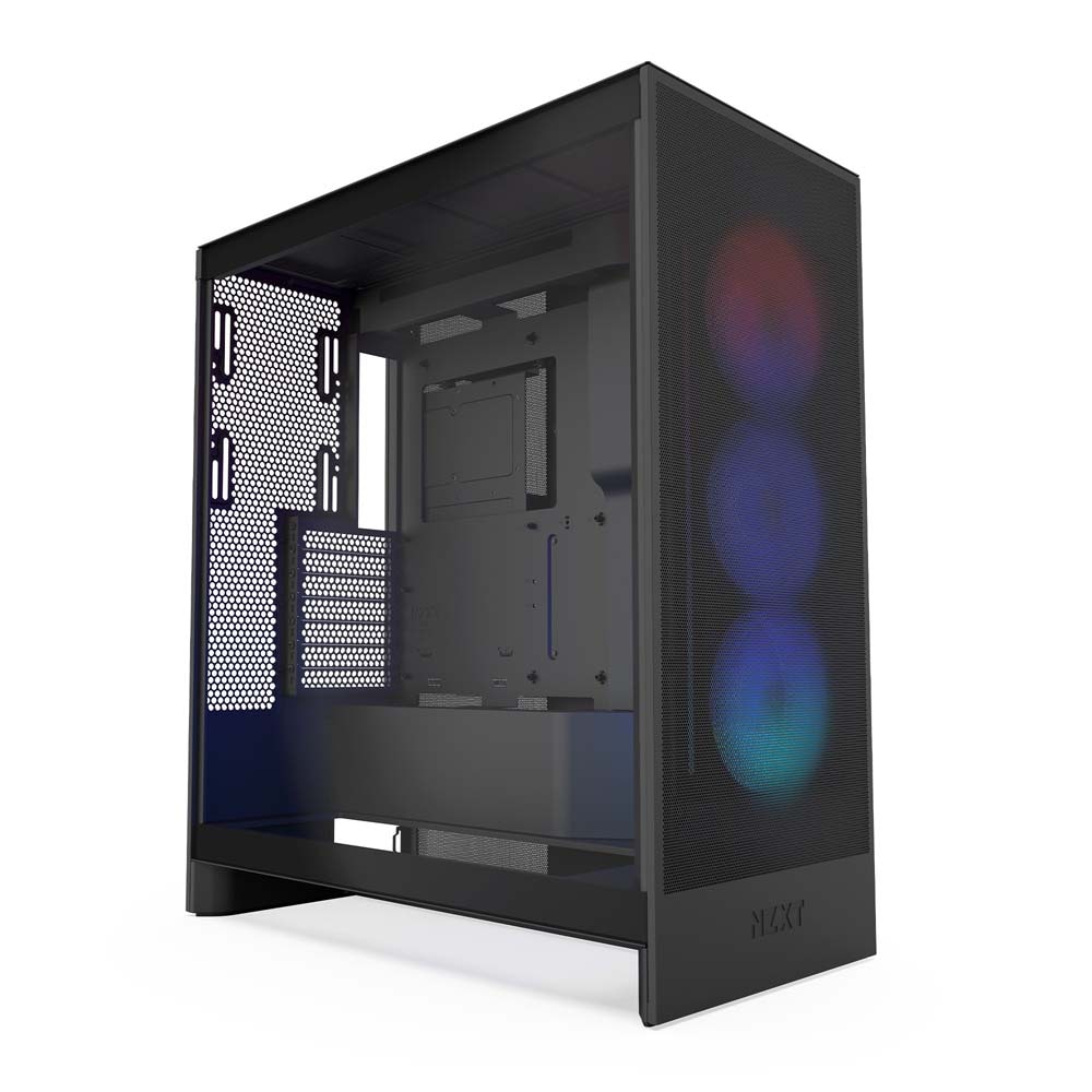 NZXT H7 Flow RGB v2 Black ミドルタワー型PCケース マットブラック｜CM-H72FB-R1