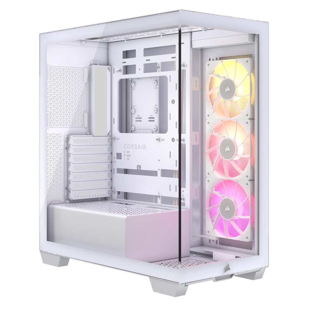 Corsair 3500X ARGB Tempered Glass Mid-Tower -White- ミドルタワー型PCケース ホワイト｜CC-9011279-WW