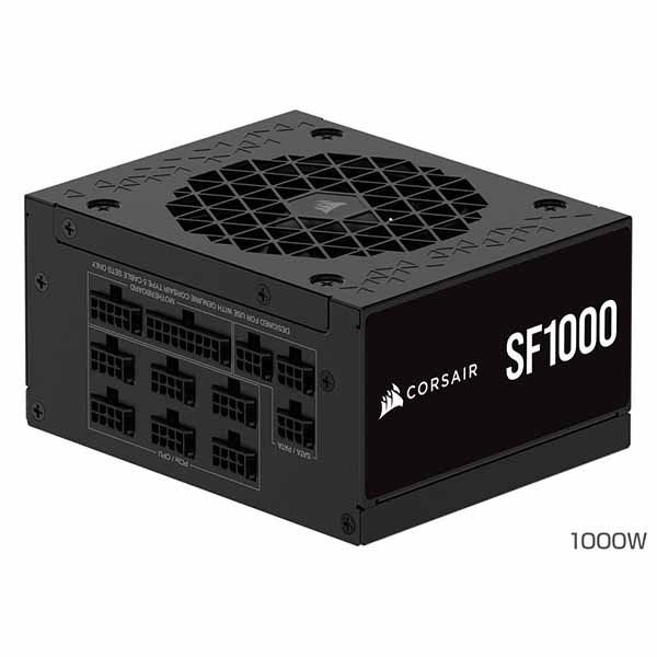 Corsair SF1000 Platinum ATX3.1 PCI Express 5.1対応 フルモジュラータイプの電源ユニット 1000W｜CP-9020257-JP