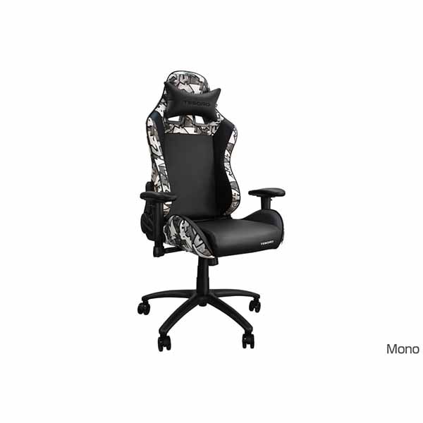【アウトレット特価・新品】Alphaeon Tesoro Graffiti Mono カラフルなストリートアートデザインのゲーミングチェア モノクロ｜JT701GF-M