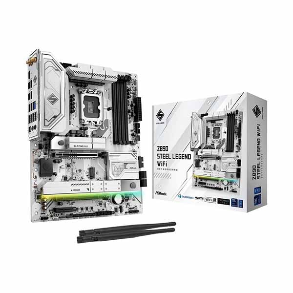 ASRock Z890 Steel Legend WiFi 高品質コンポーネントを搭載し高い耐久性と信頼性を実現したATXマザーボード｜Z890 Steel Legend WiFi