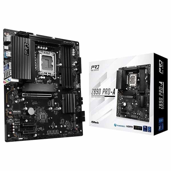 ASRock Z890 Pro-A 安定性、耐久性、効率性に優れたエントリーモデルの ATXマザーボード｜Z890 Pro-A
