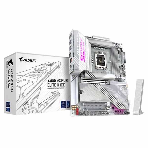 GIGABYTE Z890 AORUS ELITE X ICE Intel Core Ultra プロセッサー対応 ATXマザーボード ホワイト｜Z890 A ELITE X ICE