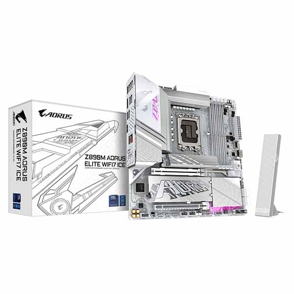 GIGABYTE Z890M AORUS ELITE WF7 ICE Intel Core Ultra プロセッサー対応 Micro ATXマザーボード｜Z890M A ELITE WF7 ICE