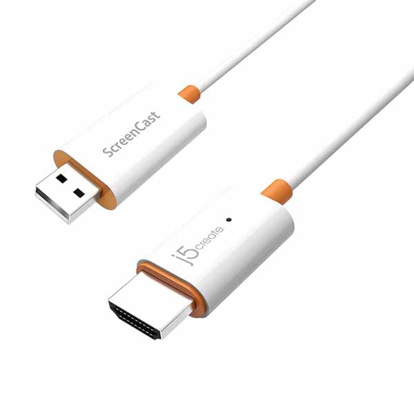 【アウトレット特価・新品】j5create JVAW56 ワイヤレスHDMIドングルレシーバー for Airpaly/MiraCast/GoogleCast｜JVAW56