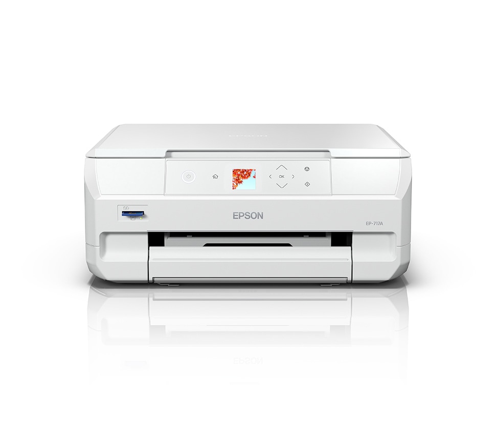 EPSON Colorio A4カラーインクジェット複合機 EP-717A 6色染料 コンパクトサイズ｜EP-717A