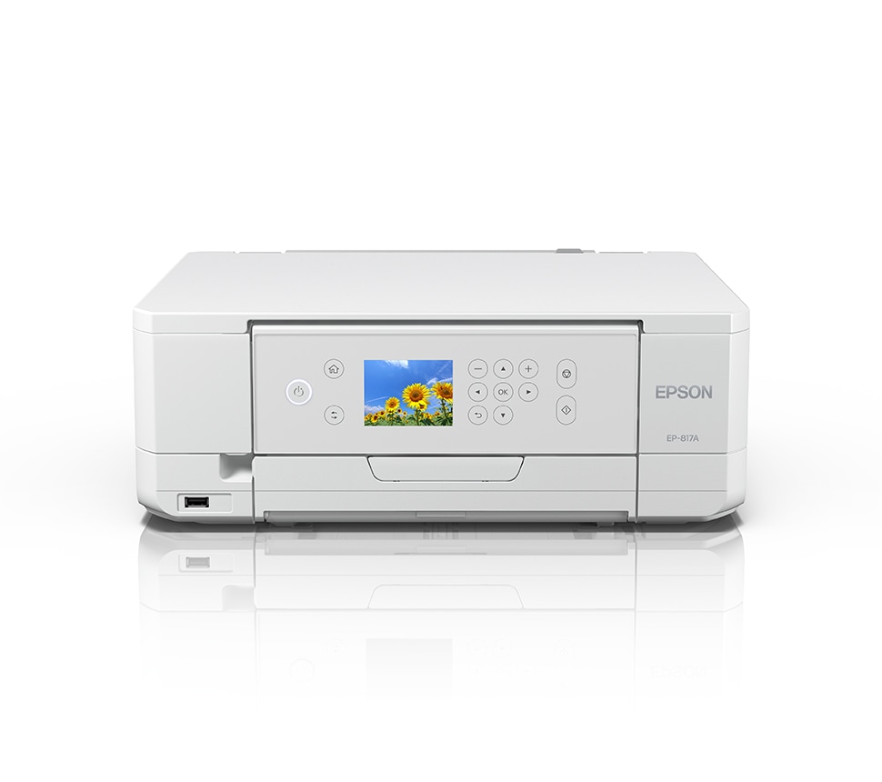 EPSON Colorio A4カラーインクジェット複合機 EP-817A 6色染料 コンパクトサイズ｜EP-817A