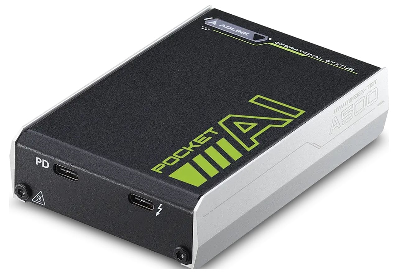 ADLINK Pocket AI 小型ポータブルGPUスターターキット (65W)｜EGX-TBT-A500 Starter kit (65W)