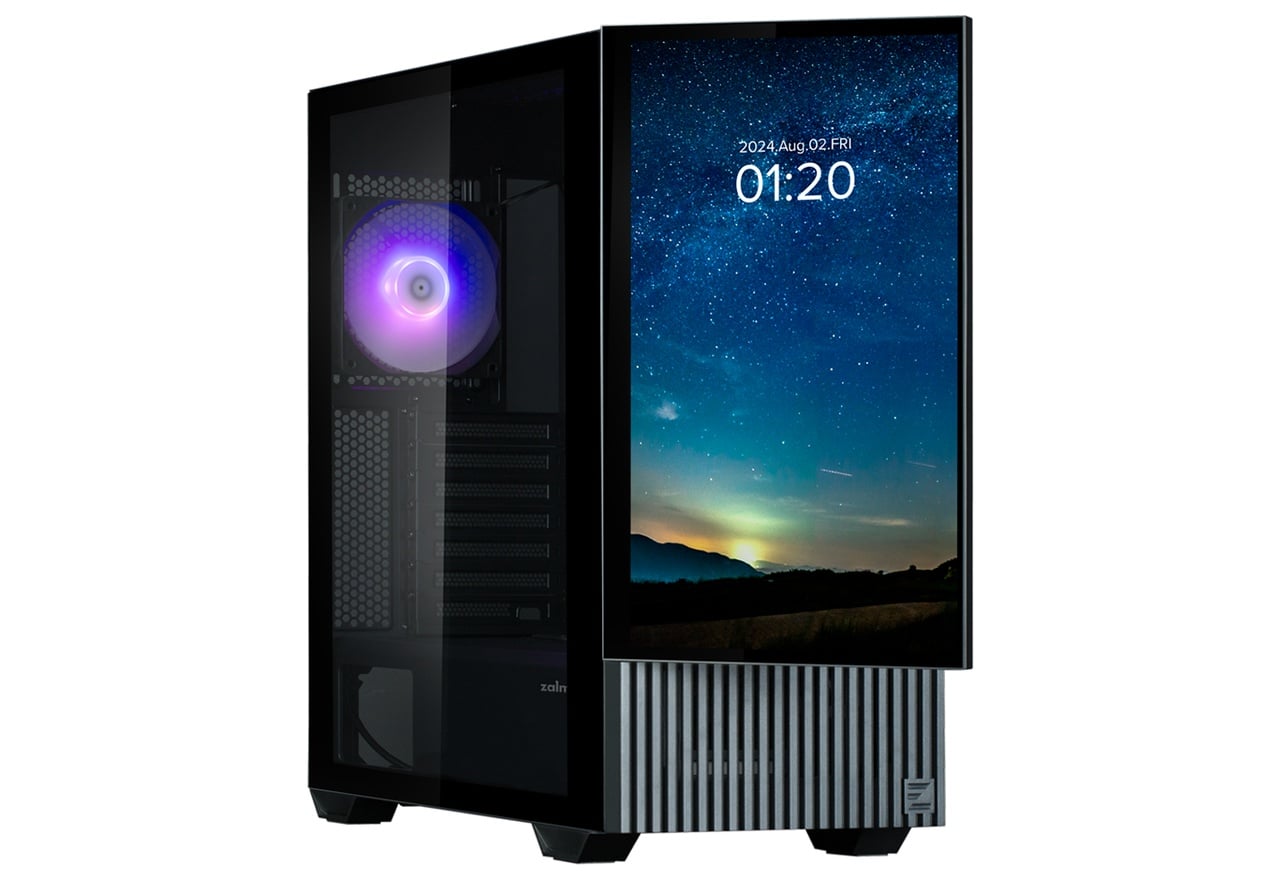 ZALMAN Z10 DS Black 15.6型フルHDディスプレイ搭載 ミドルタワー型PCケース｜Z10 DS BLACK