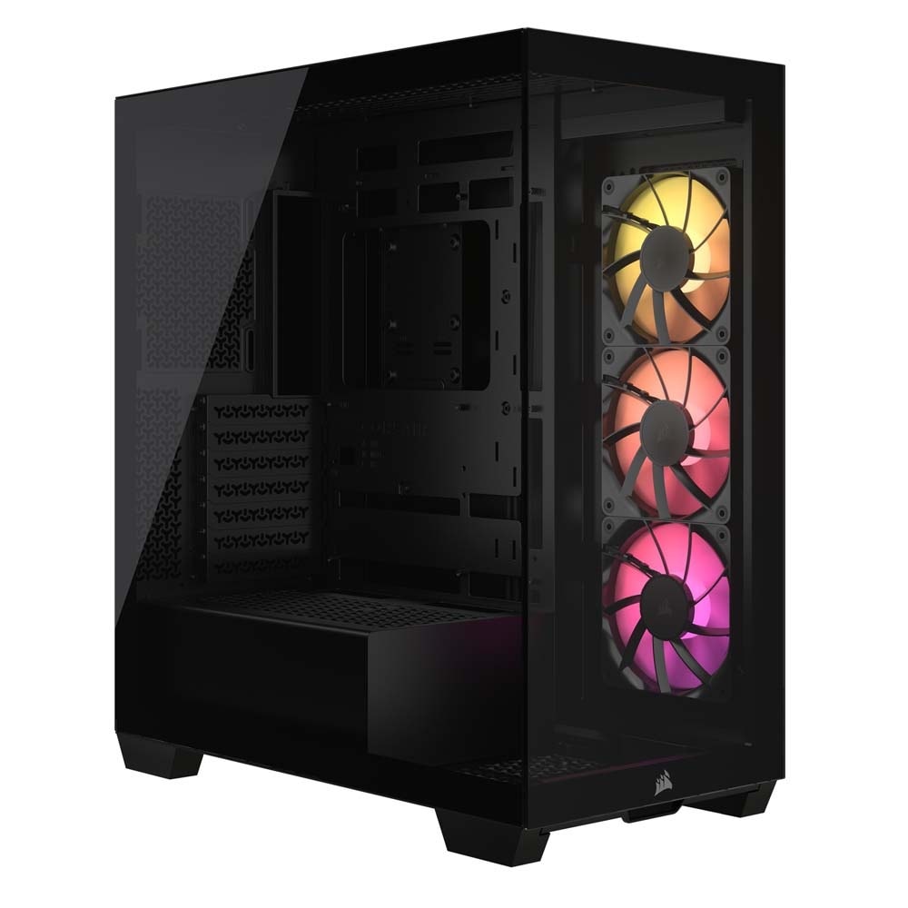 【アウトレット特価・新品】Corsair iCUE LINK 3500X RGB Tempered Glass Mid-Tower -Black- ミドルタワー型PCケース ブラック｜CC-9011280-WW