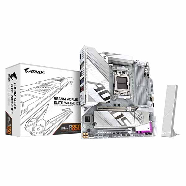 GIGABYTE B850M AORUS ELITE WIFI6E ICE Micro ATXマザーボード｜B850M A ELT WF6E ICE