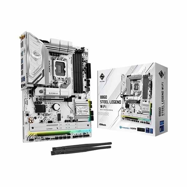 ASRock B860 Steel Legend WiFi 高品質コンポーネントを搭載 ATXマザーボード｜B860 Steel Legend WiFi