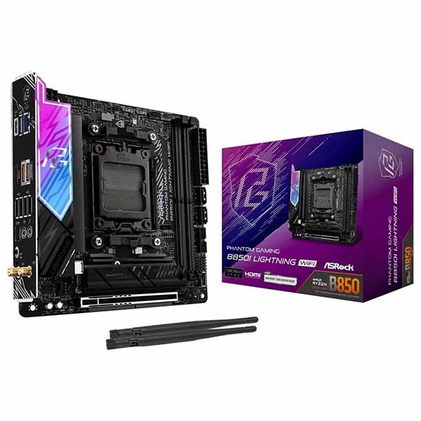 ASRock B850I Lightning WiFi ゲーミング向けに豊富な機能を備えた Mini-ITXマザーボード｜B850I Lightning WiFi