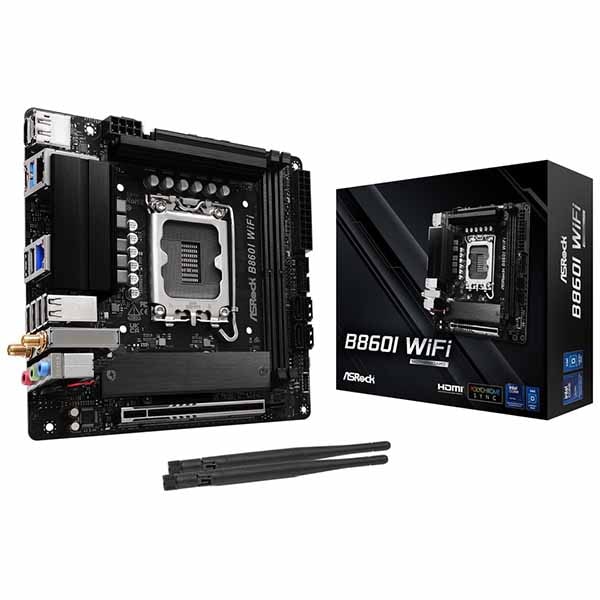 ASRock B860I WiFi エントリーモデルのMini-ITXマザーボード｜B860I WiFi