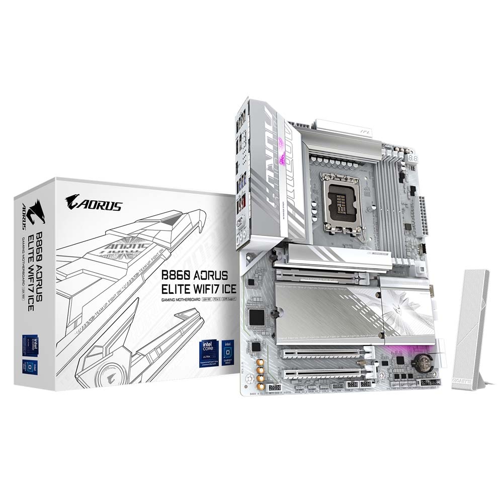 GIGABYTE B860 AORUS ELITE WIFI7 ICE ATXマザーボード ホワイト｜B860 A ELITE WF7 ICE