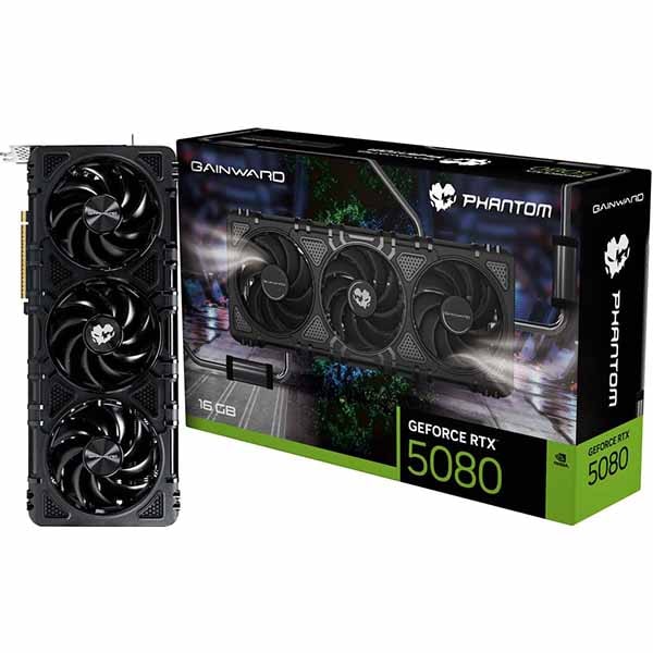 GAINWARD RTX5080 PHANTOM 16GB GDDR7 256bit 3-DP HDMI グラフィックボード｜NE75080019T2-GB2030P
