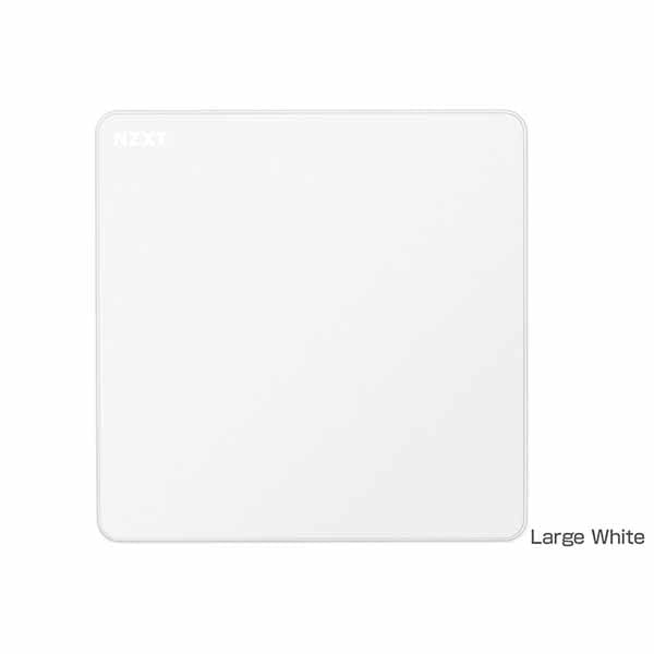 NZXT ZONE Mousepad - 400x400mm Large Size - White ゲーミングマウスパッド ホワイト｜MM-LRGSP-WH
