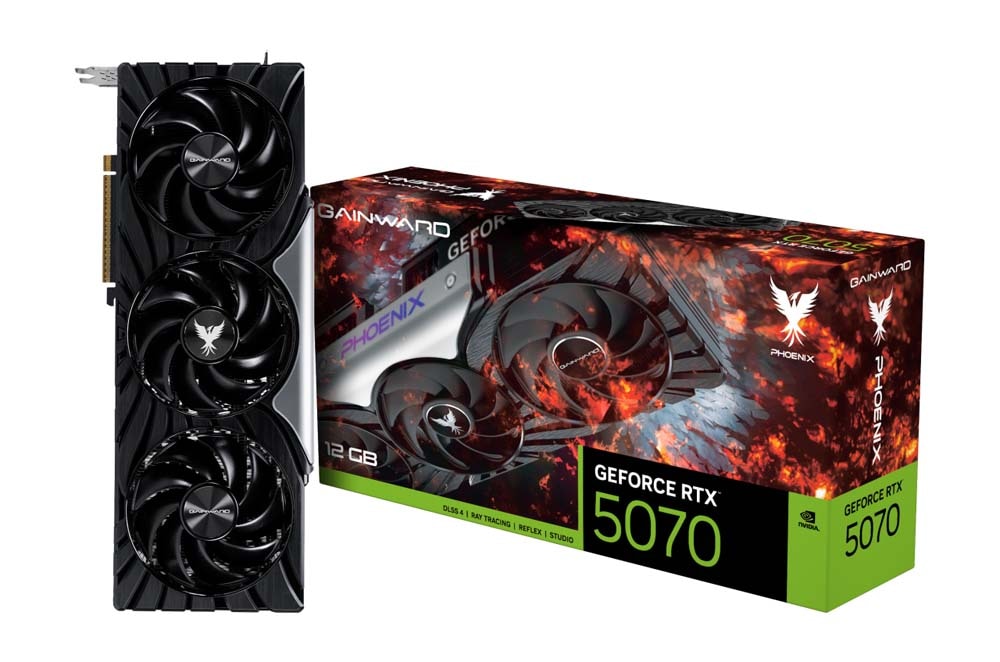 GAINWARD RTX 5070 PHOENIX 12GB GDDR7 192bit 3-DP HDMI グラフィックボード｜NE75070019K9-GB2050X
