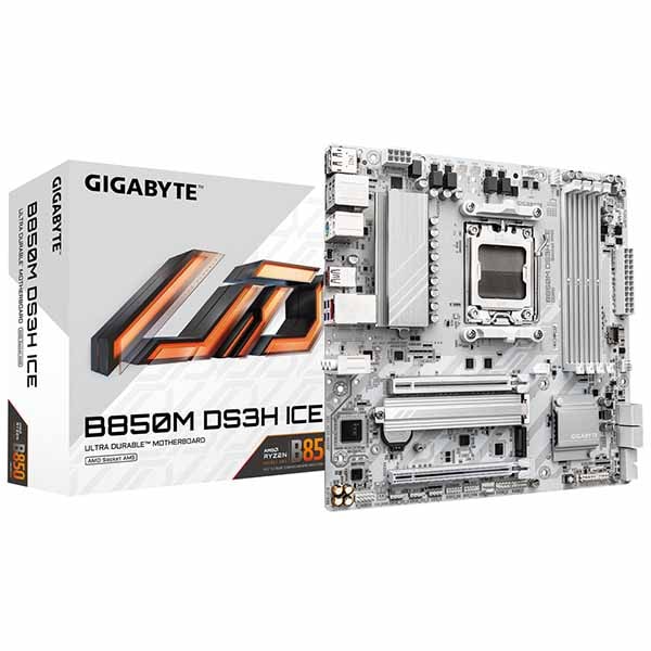 GIGABYTE B850M DS3H ICE AMD B850チップセット搭載 ホワイトカラー Micro-ATX マザーボード｜B850M DS3H ICE