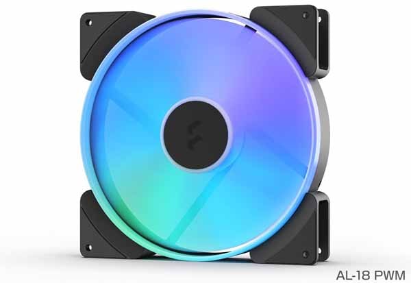 【アウトレット特価・新品】Fractal Design Prisma AL-18 ARGB PWM 静音LEDケースファン 180mm シングルモデル｜FD-FAN-PRI-AL18-PWM