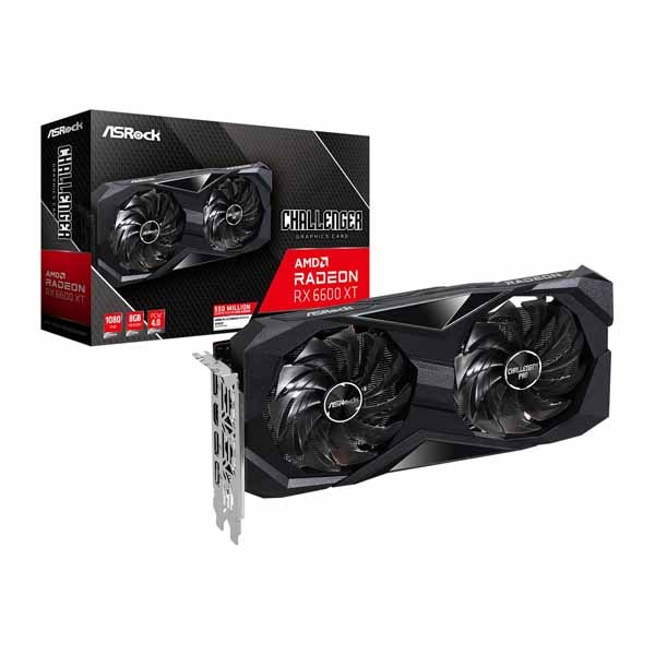 【アウトレット特価・新品】ASRock RX6600 XT Challenger D 8G OC デュアルファン仕様のオリジナルクーラー装備 グラフィックボード  メーカー代理店アスク保証2年｜RX6600XT CLD 8GO