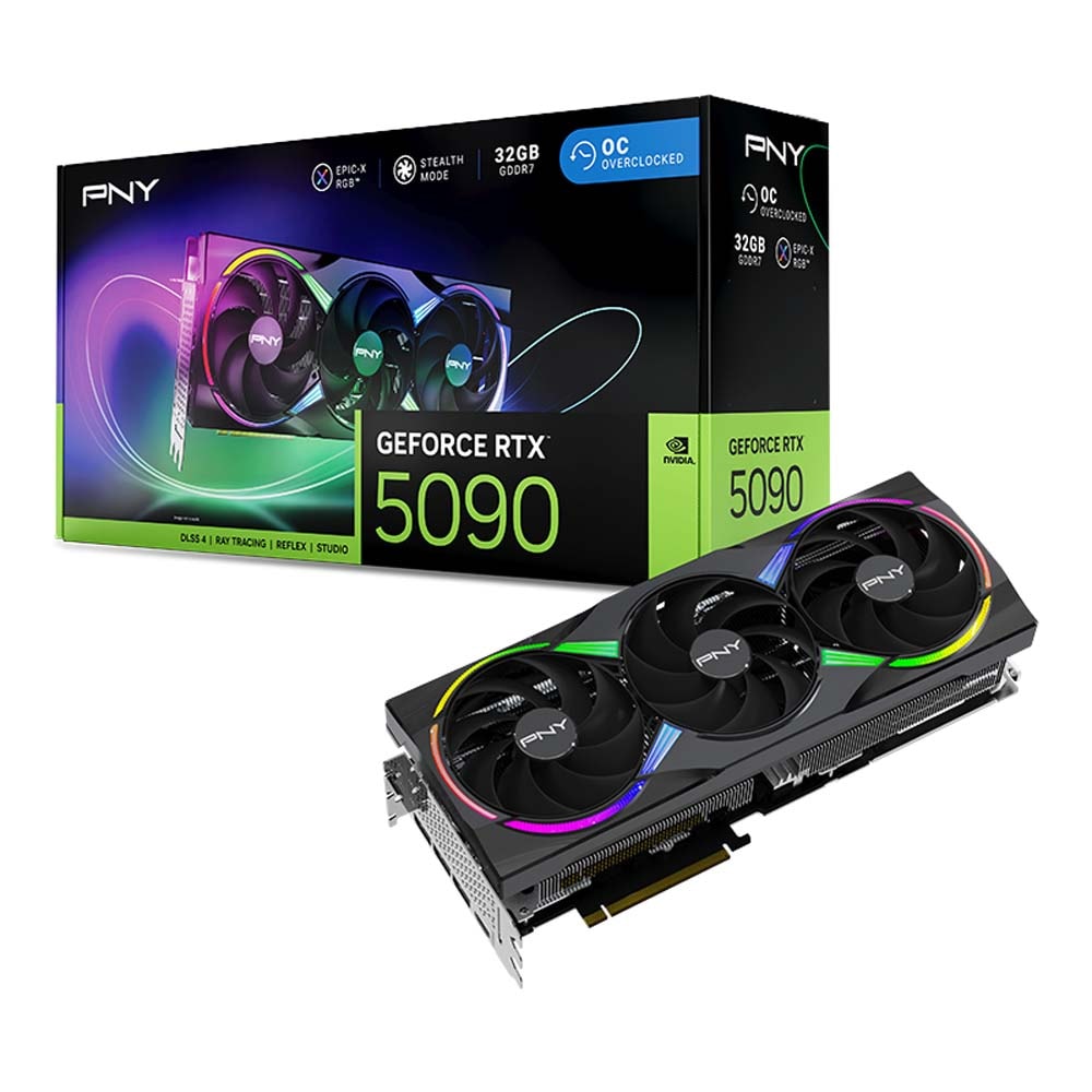 PNY GeFORCE RTX 5090 32GB ARGB Overclocked TripleFanPNY グラフィックカード｜VCG509032TFXXPB1-O