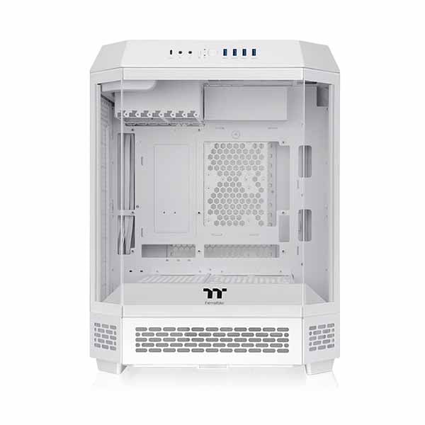 【アウトレット特価・新品】Thermaltake The Tower 600 Snow 八角柱デザイン採用 ミドルタワー型PCケース ホワイト｜CA-1Z1-00M6WN-00