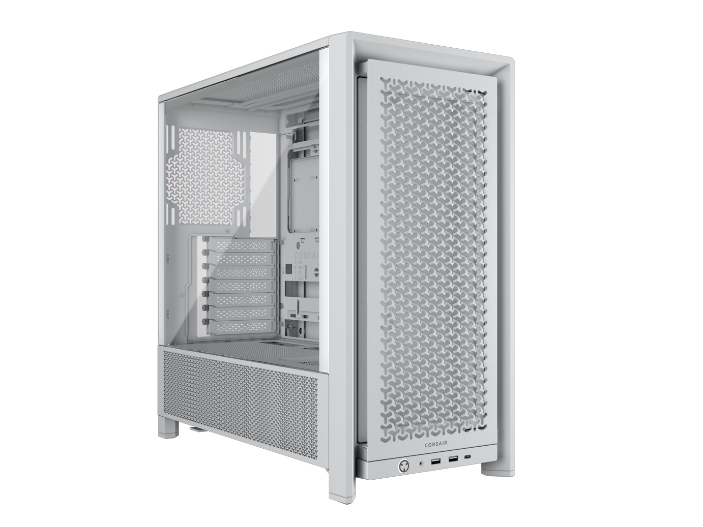 【アウトレット特価・新品】Corsair FRAME 4000D Performance Mid-Tower, White ミドルタワー型PCケース ホワイト｜CC-9011291-WW