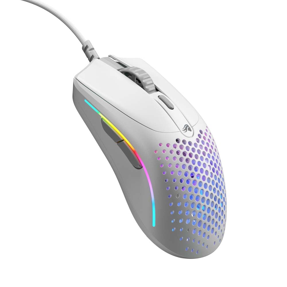Glorious Model O 2 Mini - Matte White 「BAMF 2.0」光学式センサーを採用したマウス マットホワイト｜GLO-MS-OMV2-MW