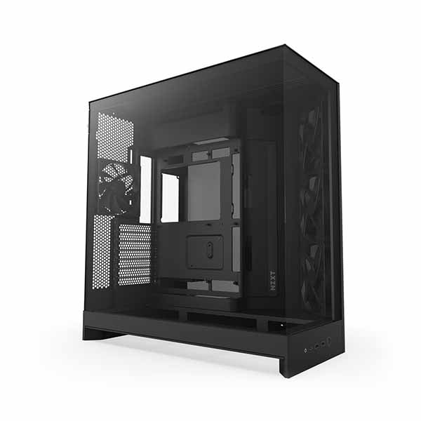 NZXT H9 Flow (2025) - Black 大型デュアルチャンバー構造採用 ミドルタワーATXエアフローケース ブラック｜CM-H92FB-01