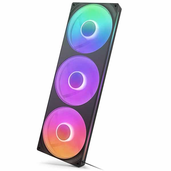NZXT F420RGB Core Fan (Single Frame) - Black シングルフレームRGBファンユニット ブラック｜RF-U42HF-B1