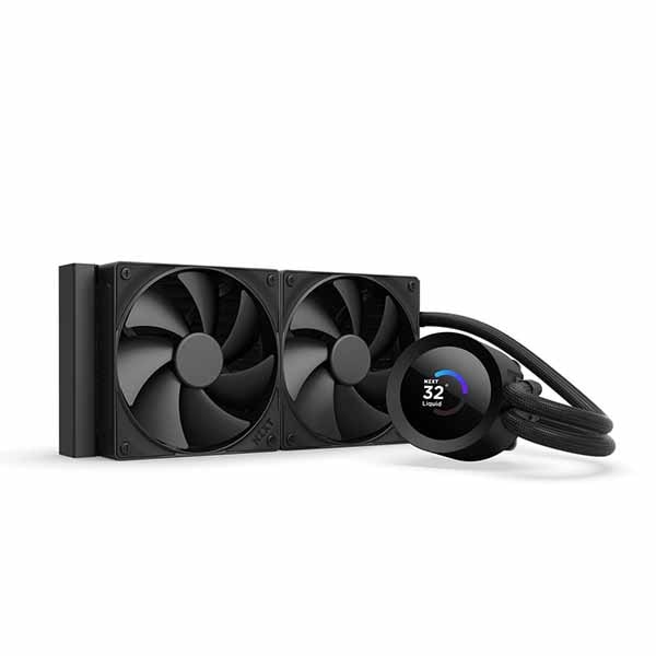 NZXT Kraken Plus 240 v2(Black) 240mm AIO液体クーラー 1.54インチLCD付き ブラック｜RL-KN240-B2