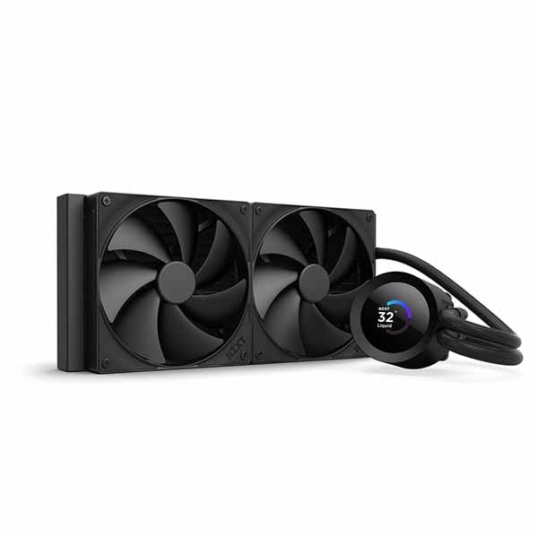 NZXT Kraken Plus 280 v2(Black) 280mm AIO液体クーラー 1.54インチLCD付き ブラック｜RL-KN280-B2