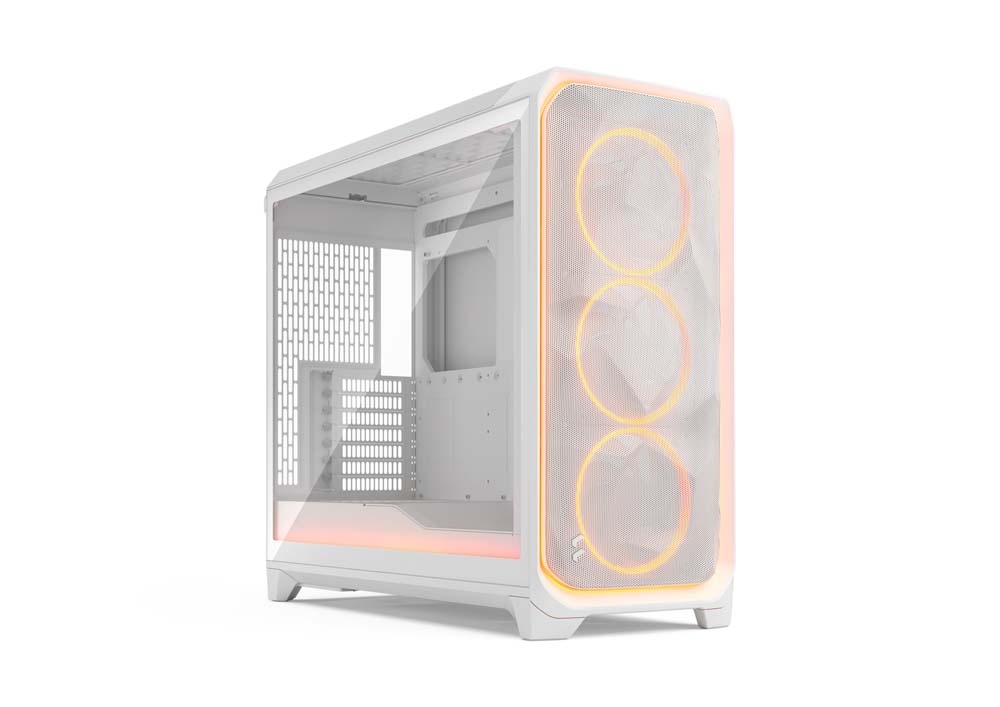 Fractal Design Meshify 3 XL Ambience Pro RGB White TG Clear Tint フルタワー型PCケース クリアティント 強化ガラスパネル ホワイト｜FD-C-MES3X-05
