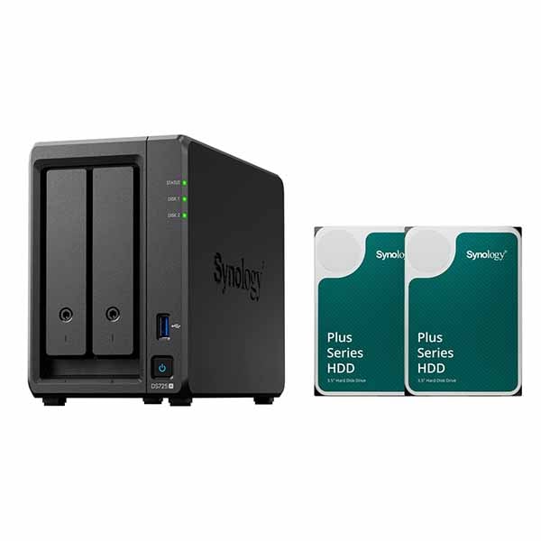 Synology DiskStation DS725+ +HAT3300-2TB 2個 純正HDD同梱モデル｜DS725+_HAT3300-2TB2