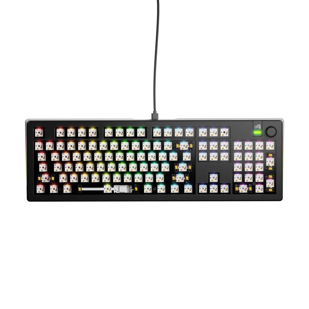 Glorious GMMK 3 100% BarebonesWired Black - US キーボードベアボーン ブラック｜GLO-KB-GMMK3-100-BB-W-BLK-US