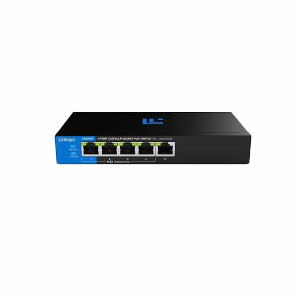 Linksys LN2305P-AH LINKSYS 5-PORT 2.5G MULTI-GIG UNMANAGED PoE+ SWITCH マルチギガビット対応アンマネージド スイッチングハブ PoE対応｜LN2305P-AH