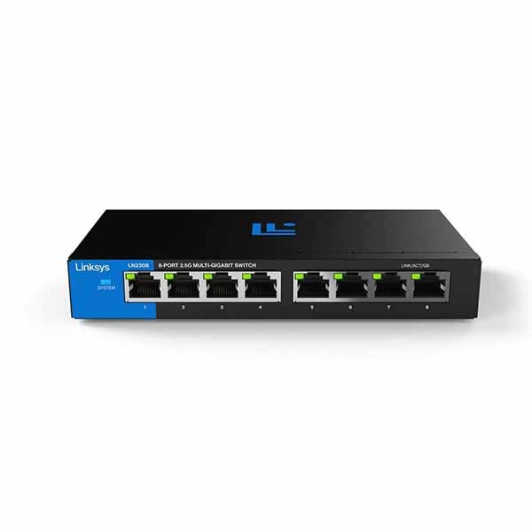 Linksys LN2308-AH LINKSYS 8-PORT 2.5G MULTI-GIG UNMANAGED SWITCH マルチギガビット対応アンマネージド スイッチングハブ｜LN2308-AH