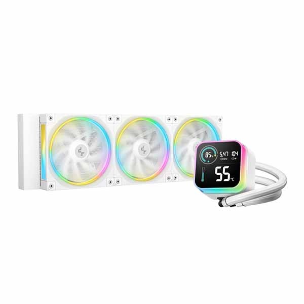 Deepcool LQ360 WH オールインワン水冷クーラー 120mmファン×3 ホワイト｜R-LQ360-WHDSMC-G-1