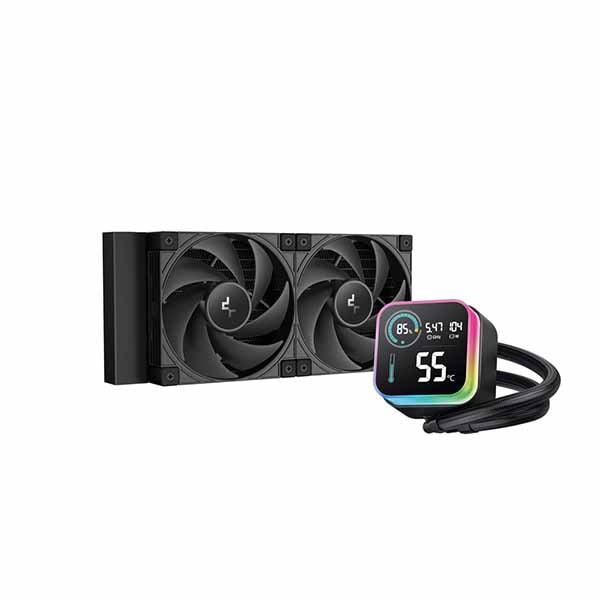 Deepcool LQ240 ULTRA  オールインワン水冷クーラー 120mmファン×2 ブラック｜R-LQ240-BKLSMWP-G-U