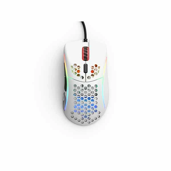 【アウトレット特価・新品】Glorious Model D Minus - Matte White 穴あきゲーミングマウス ホワイト｜GLO-MS-DM-MW