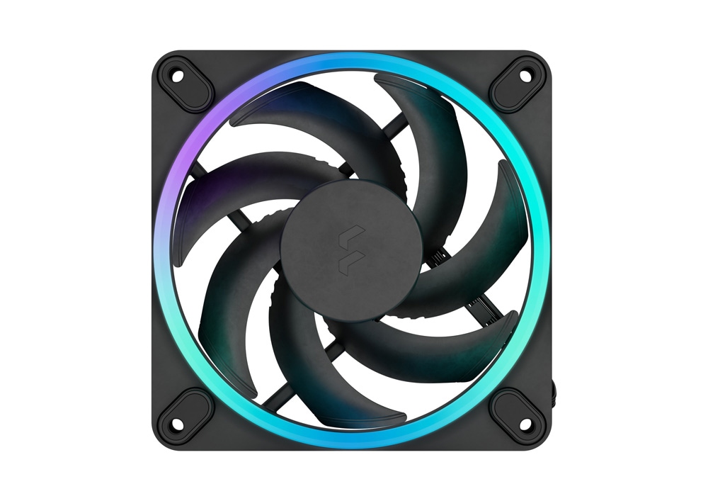 Fractal Design Momentum 12 RGB Black 120mm PCケースファン ブラック｜FD-F-MR1-1201