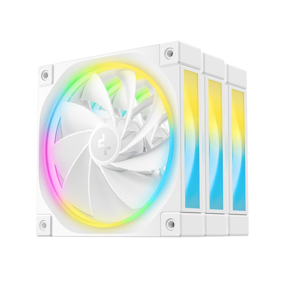Deepcool FL12R WH-3 IN 1 PCケースファン 3個セット ホワイト｜R-FL12R-WHAPN3-G