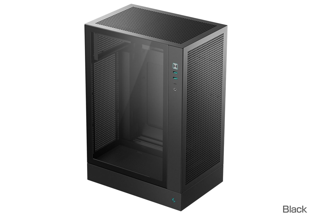 Deepcool CH170 PLUS 倒立デザイン採用 ミニタワー型PCケース ブラック｜R-CH170-BKNGM0-G