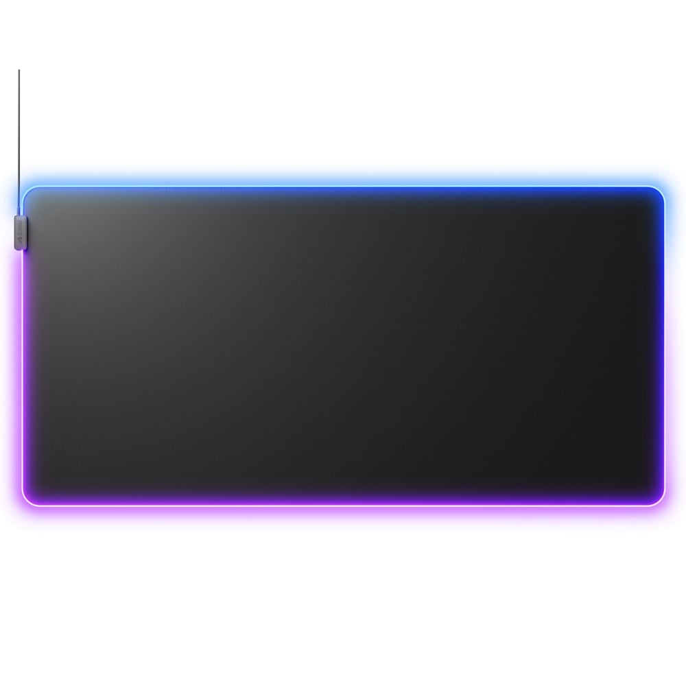 Glorious Mouse Pad 2 GLED - 3XL - Black RGBライティング搭載 布製ゲーミングマウスパッド 3XLサイズ (1220 x 610mm) ブラック｜GLO-MP2-GLED-3XL-B