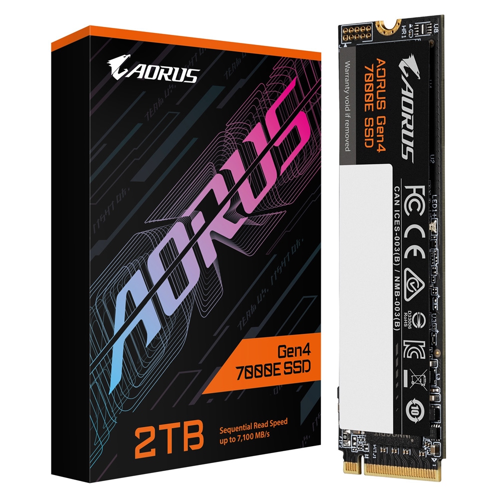GIGABYTE AORUS Gen4 7000E SSD 容量2TB M.2(2280) 3D TLC 2.3mm｜AG470E2TB